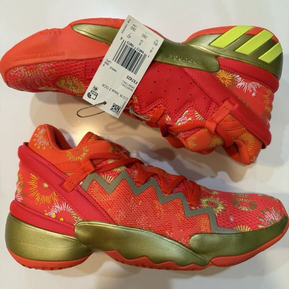 Adidas D.O.N Issue #2 FX7425 Explosives Orange Basketball Shoes Men\'s Size 8.5 main image 10